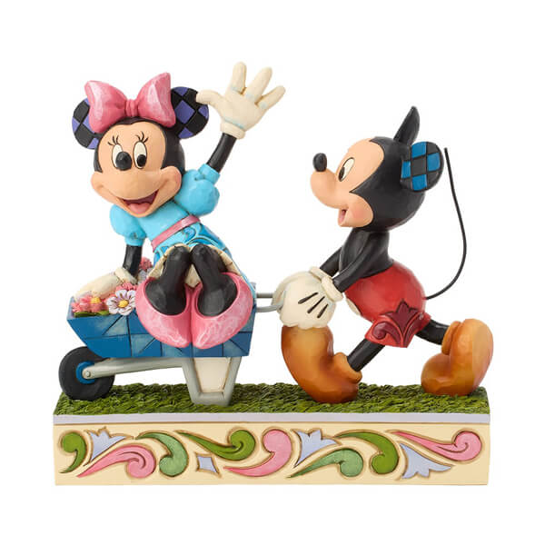 Micky Minnie Wheelbarrow (DISNEY TRADITIONS BY JIM SHORE) Figur