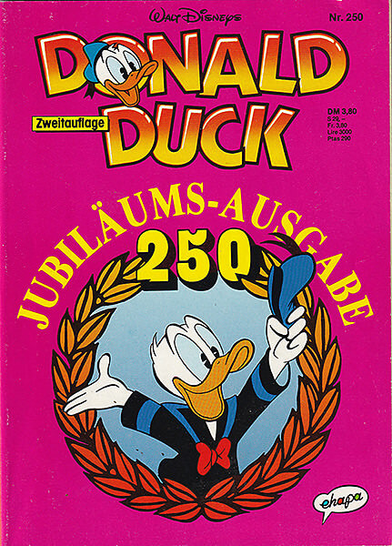 Donald Duck Zweitauflage 250: Jubiläums-Ausgabe (Z: 1+)