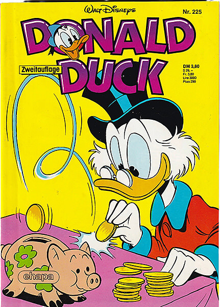 Donald Duck Zweitauflage 225 (Z: 1+)