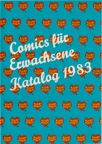 Programmkataloge Volksverlag (2x Comics für Erwachsene / Frühlingsprogramm) 1983