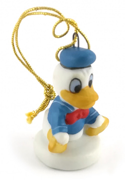 Donald Sitting on Base Ornament 3,5cm