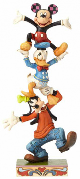 Goofy, Donald und Micky: Taumelnder Turm DISNEY TRADITIONS Figur