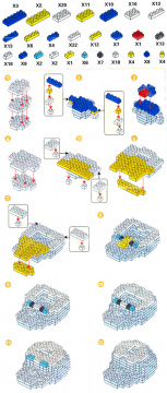 Donald Duck Nanoblock 3D-Puzzle (220 Teile)