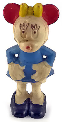 Minnie Mouse HEIMO Small Figure 5cm (var.: blue skirt)