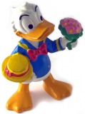 Donald Duck mit Blumenstrauß BULLY Kleinfigur