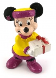 Christmas Minnie with Present BULLY small figure 5,5cm
