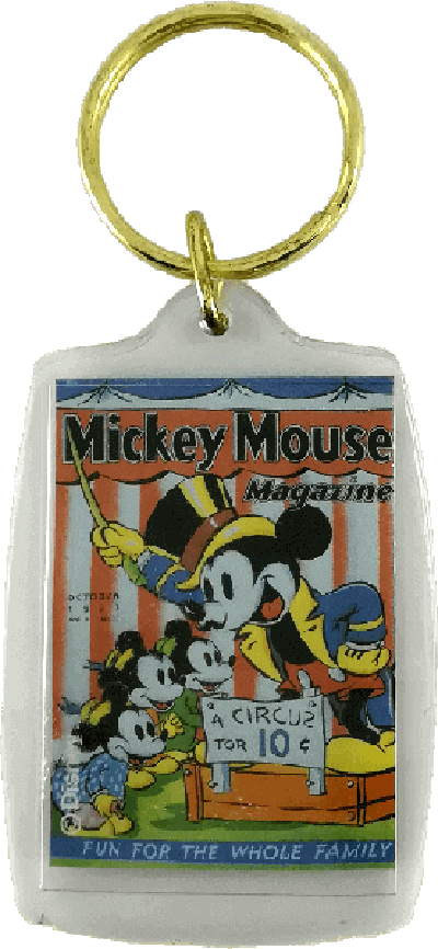 Schlüsselanhänger Comic-Heftcover "Mickey Mouse Magazine V2#13: A Circus for 10ȼ"