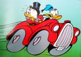 Poster "Scrooge and Donald driving the 313"