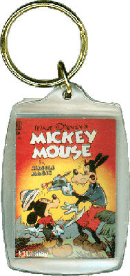 Key Ring Comic Book Cover "Four Color 181: Mickey Mouse in Jungle Magic"