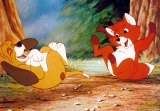 Postcard "Tod and Copper" (The Fox and the Hound)