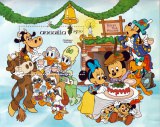 Stamp Plate Block Disney "Christmas in England" / Anguilla 1984