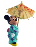 Minnie Japanese with umbrella BULLY small figure 10cm
