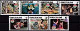 "Christmas 1980 Snow White and the Seven Dwarfs" 7 values / Grenada 1980