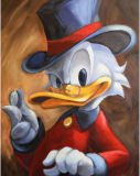 "Scrooge" / canvas print 30x40cm