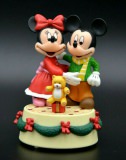 Music box "Music 'N Motion" Mickey and Minni with bear (SCHMID DISNEY CHARACTERS)