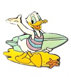 Pin Donald Duck with surfboard (PROPIN)