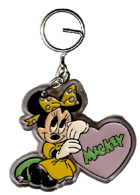 Schlüsselanhänger Minni mit Herz "Mickey"