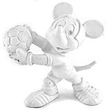 Mickey Mouse goalkeeper white (BULLY) small figure 5.5cm