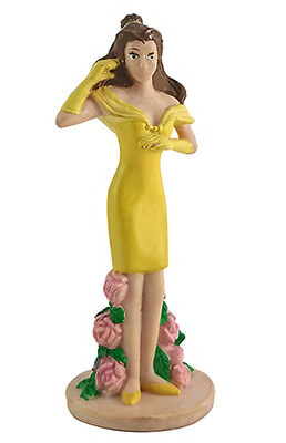 Beauty (Beauty and the Beast) surrounded by roses small figure 10.8cm