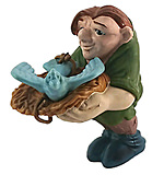 Quasimodo with dove (The Hunchback of Notre Dame) small figure 8cm