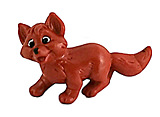 Cap (The Fox and the Hound) BULLY small figure 4cm (unpainted version)