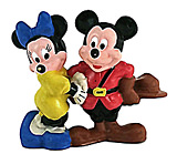 Mickey as Mountie with Minnie (APPLAUSE) small figure 6cm