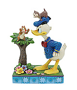 Donald Duck und Backenhörnchen "Ein schelmisches Paar" (DISNEY TRADITIONS) Figur
