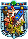 Magnet Happy and Dopey (Snow White)