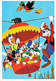 Postkarte Disneyland mit Micky und Freunden