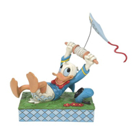 Donald Duck With Kite "A Flying Duck" (DISNEY TRADITIONS 6014314) Figurine