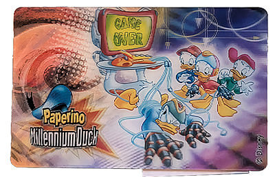 Paperino Millenium Duck "Game Over" trading card
