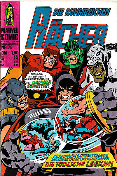 Marvel Comic - Die ruhmreichen Rächer 78 (Grade: 1-)