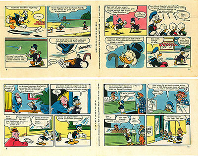 Micky Maus 40/1960 · 2 insert strips (Grade: 2-3)