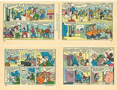 Micky Maus 21/1961 · 2 insert strips (Grade: 1-2)