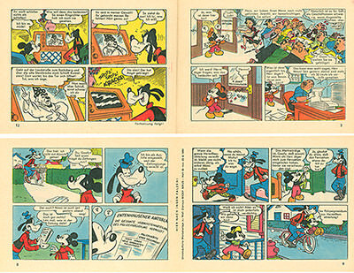 Micky Maus 26/1960 · 2 insert strips (Grade: 2-)