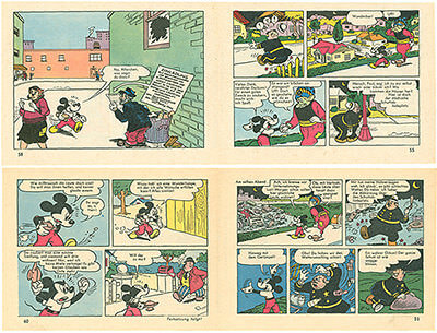 Micky Maus 13/1961 · 2 insert strips (Grade: 1-2)