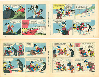 Micky Maus 16/1960 · 2 insert strips (Grade: 2-)