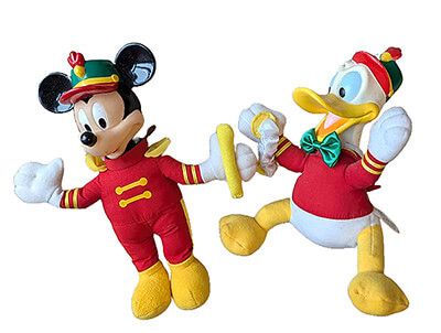 Donald and Mickey Plush "Marching Band"