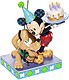 Pluto and Mickey Birthday Figurine Happy Birthday, Pal (DISNEY TRADITIONS)