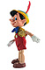 Pinocchio Gliederfigur mit Bekleidung 22cm