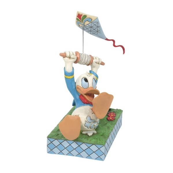 Donald Duck With Kite "A Flying Duck" (DISNEY TRADITIONS 6014314) Figurine