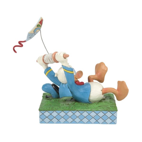 Donald Duck With Kite "A Flying Duck" (DISNEY TRADITIONS 6014314) Figurine