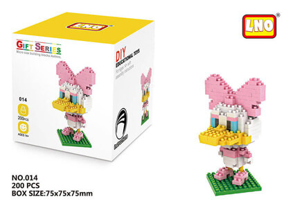 Daisy Duck Nanoblock 3D-Puzzle (200 Teile)