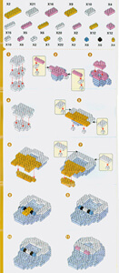 Daisy Duck Nanoblock 3D-Puzzle (200 Teile)