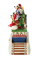 Micky & Freunde: "Weihnachtsstimmung auf Schienen" Spieluhr-Zug mit LED (DISNEY TRADITIONS) Figur