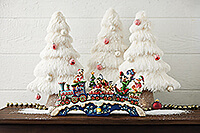 Micky & Freunde: "Weihnachtsstimmung auf Schienen" Spieluhr-Zug mit LED (DISNEY TRADITIONS) Figur