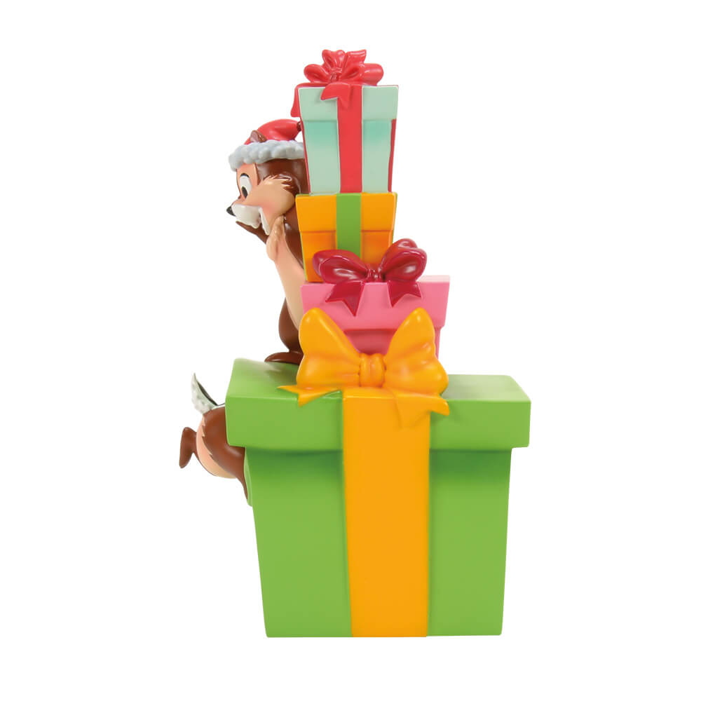 Chip 'n' Dale with Christmas Figurine (DISNEY TRADITIONS) Figurine