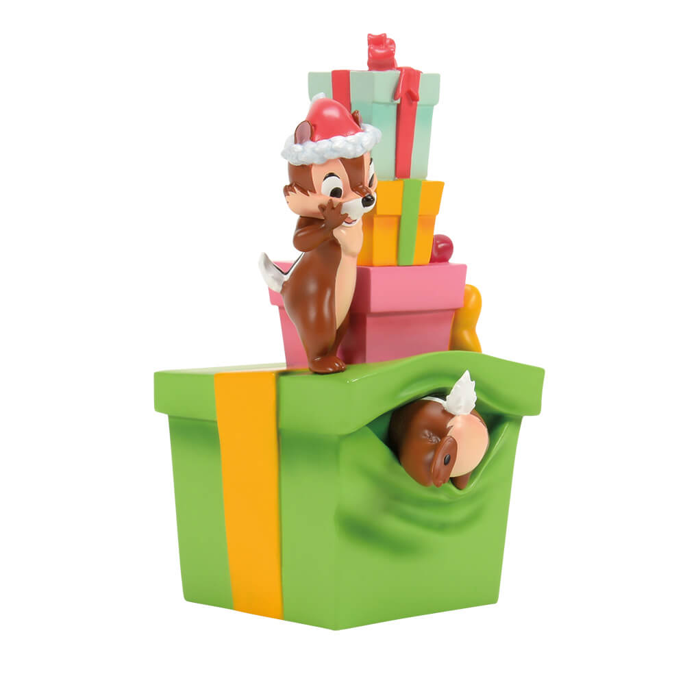 Chip 'n' Dale with Christmas Figurine (DISNEY TRADITIONS) Figurine