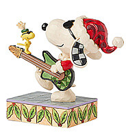 Snoopy & Woodstock Weihnachts-Rock Rock n Roll Duo (PEANUTS BY JIM SHORE) Figur