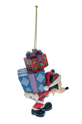 Weihnachtsbaumhänger Micky Maus mit Geschenken auf dem Rücken (DISNEY TRADITIONS) Figur